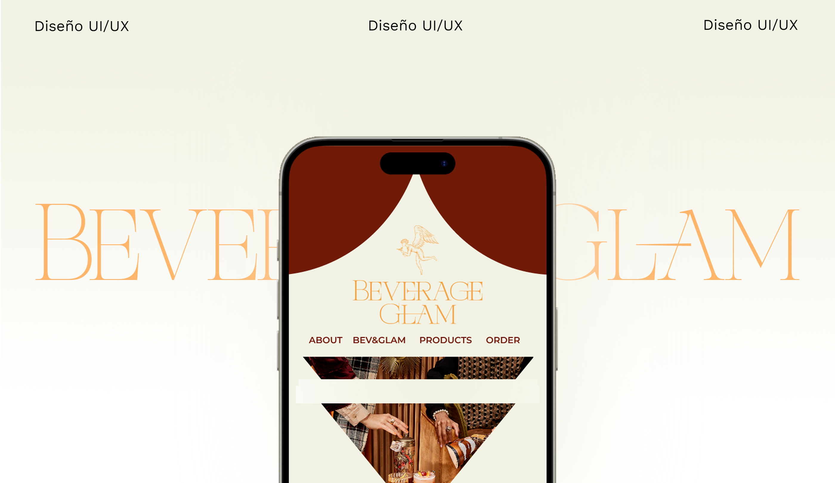 Mockup principal de Bev&Glam